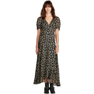 Denim&Supply floral print gauze wrap dress